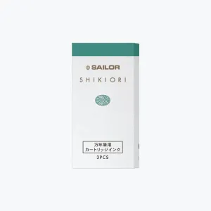 Sailor - Fountain Pen Ink - Shikiori Cartridges - Sansui - Komakusa