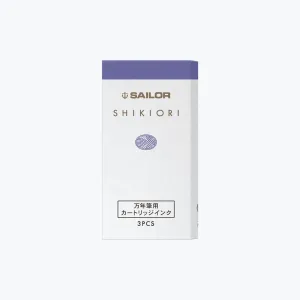Sailor - Fountain Pen Ink - Shikiori Cartridges - Sound of Rain - Potsupotsu (Winter Rain)