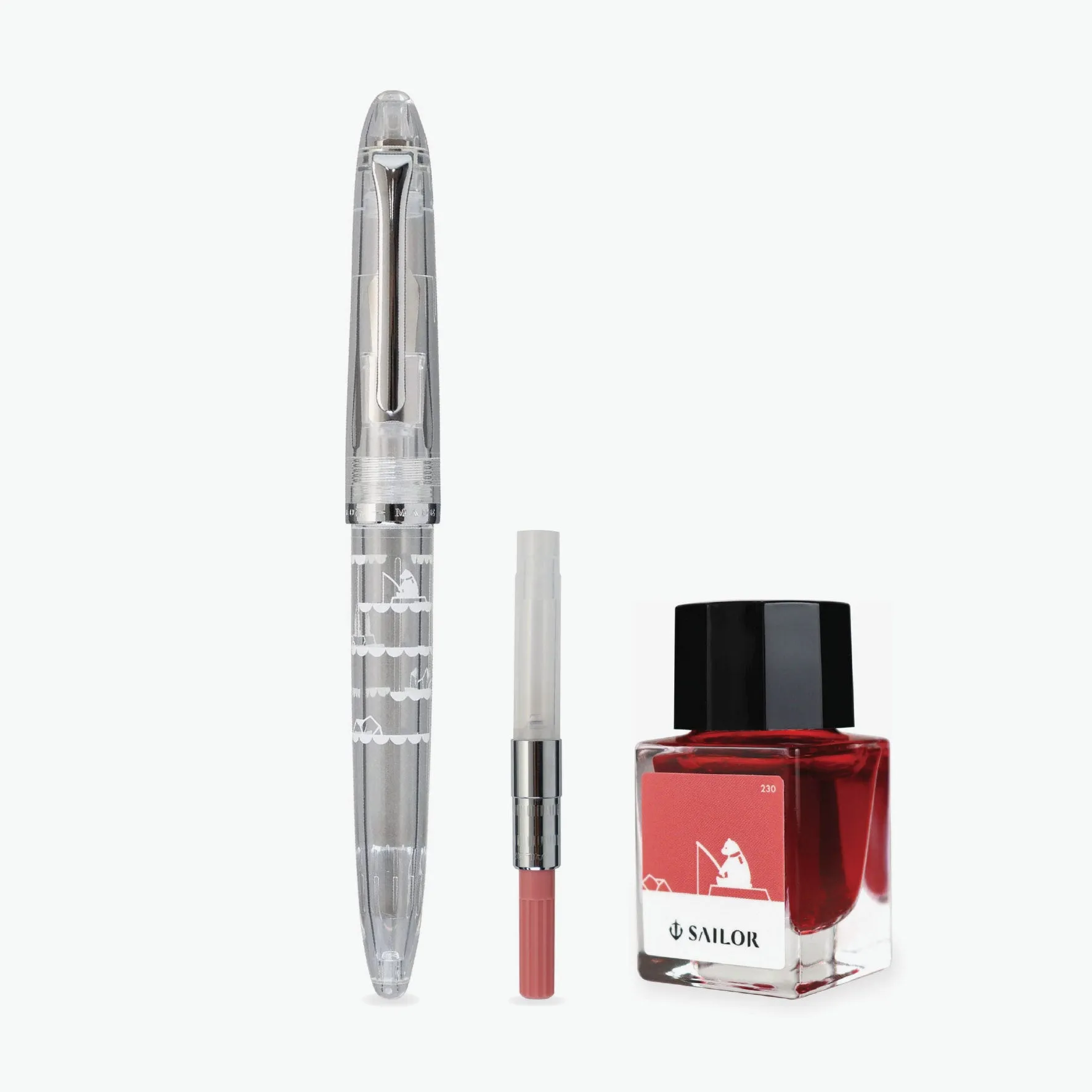 Sailor - Fountain Pen Set - Profit Junior - Minamo  10 - Polar Bear