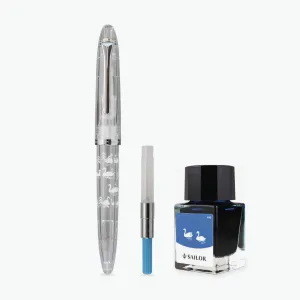 Sailor - Fountain Pen Set - Profit Junior - Minamo  10 - Swan
