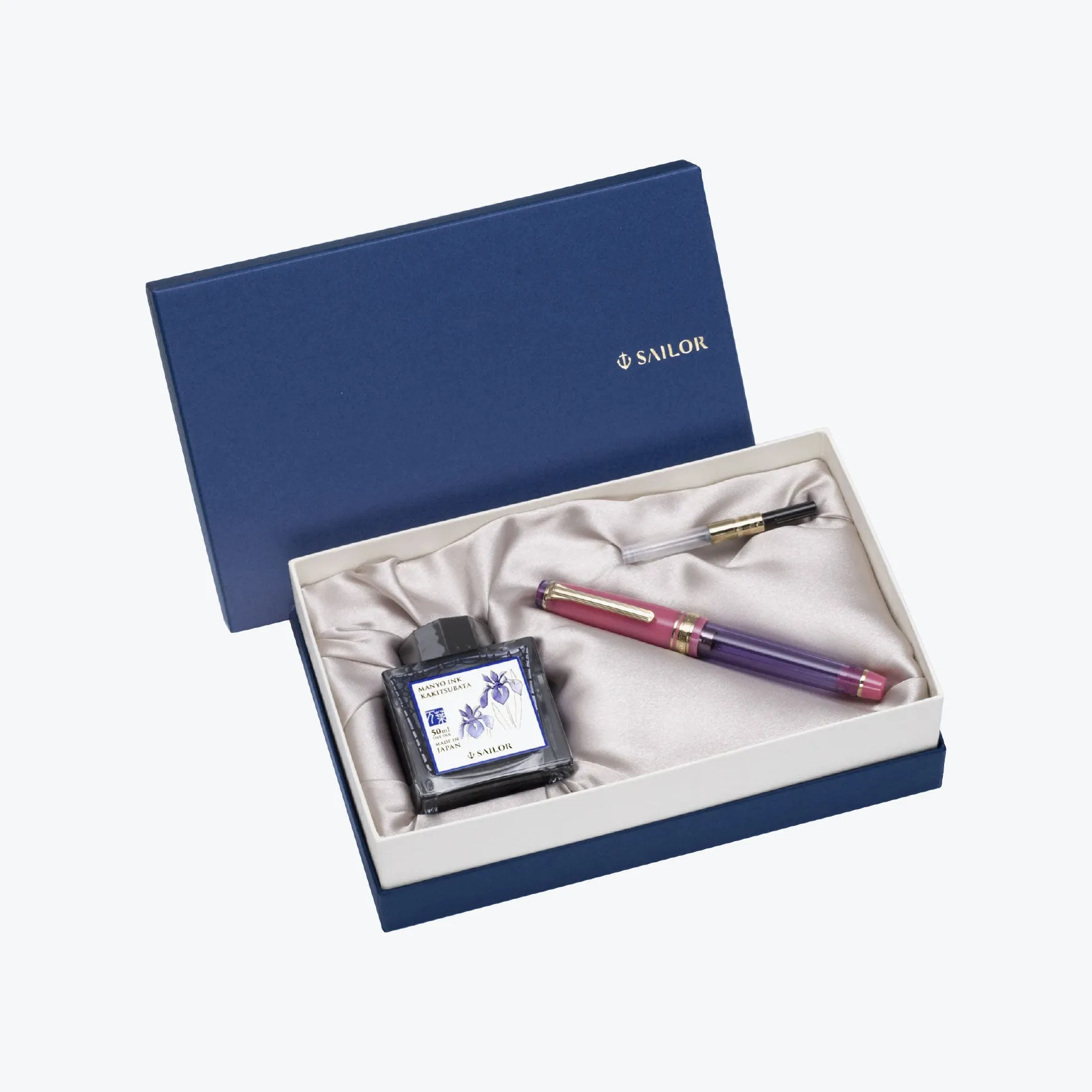 Sailor - Fountain Pen Set - ProGear Slim - Manyo #2 - Rabbit Ear Iris