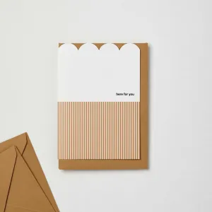 Scallop 'Here for You' Card