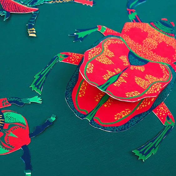 Scarab Beetle Greeting Card