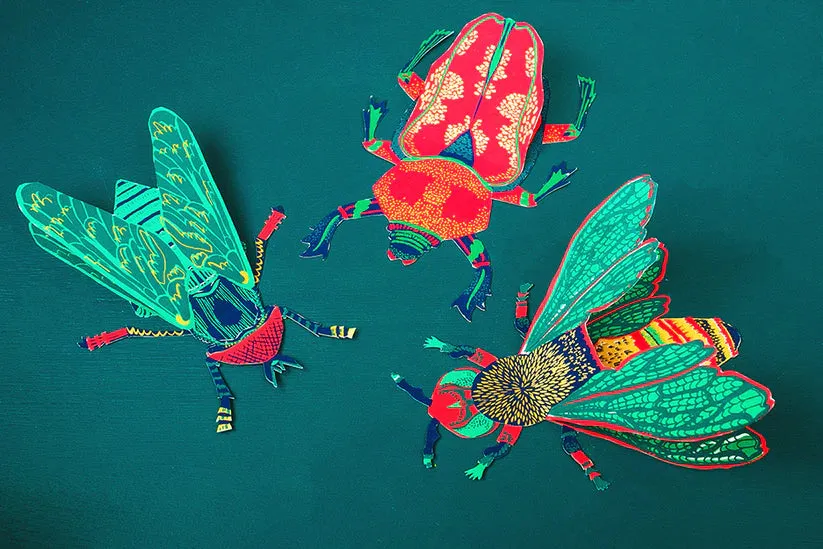 Scarab Beetle Greeting Card