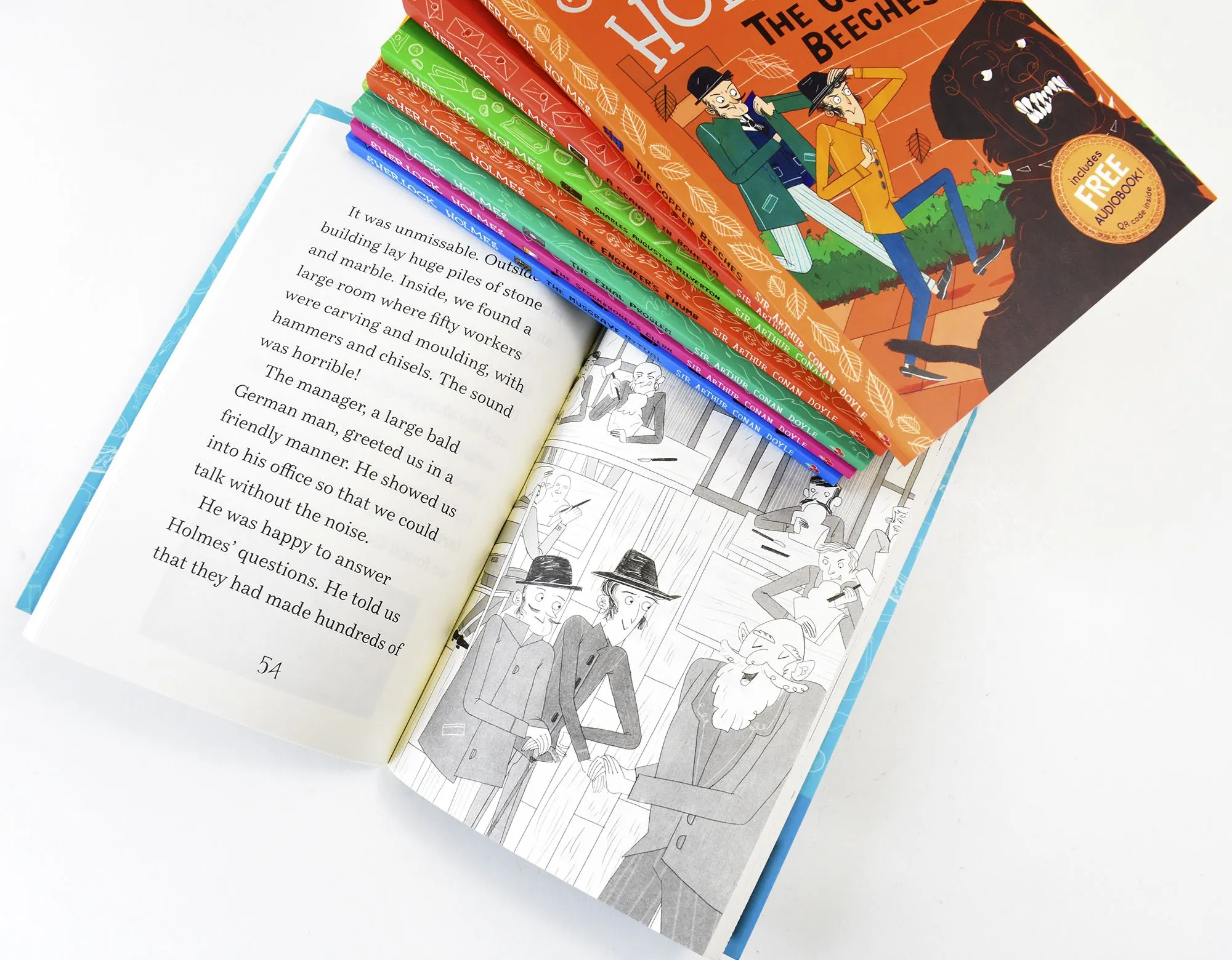 Sherlock Holmes Children's Collection 20 Books (Series 1 & 2) by Sir Arthur Conan Doyle - Ages 7-9 - Paperback