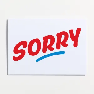 Sorry Card