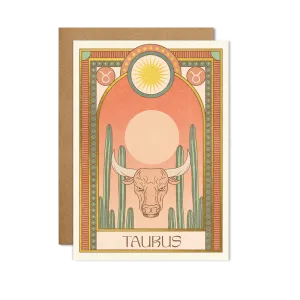 Taurus Zodiac Card