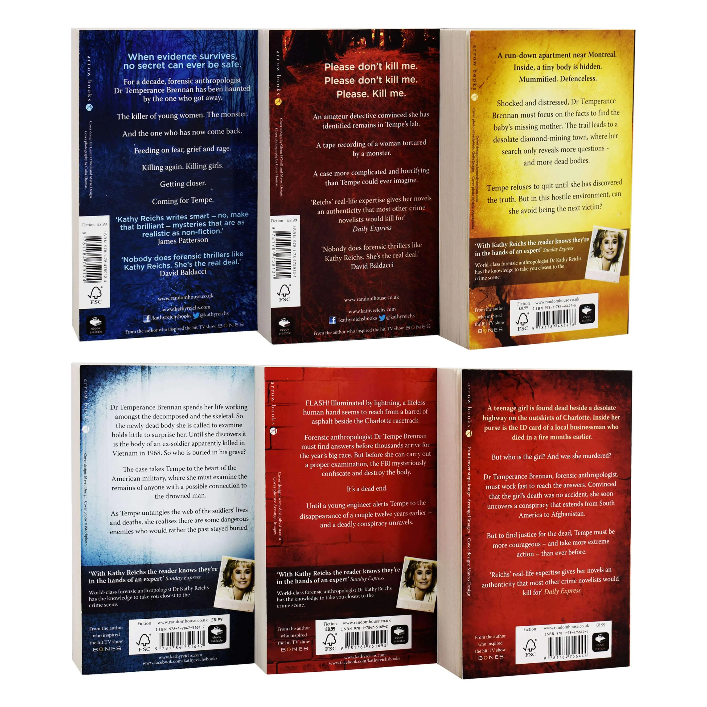 Temperance Brennan by Kathy Reichs: Books 13-18 Collection Set - Fiction - Paperback
