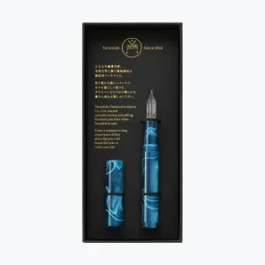 Teranishi - Calligraphy Pen - Glass Nib - Peacock Blue