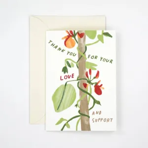 Thank You For Your Love Card