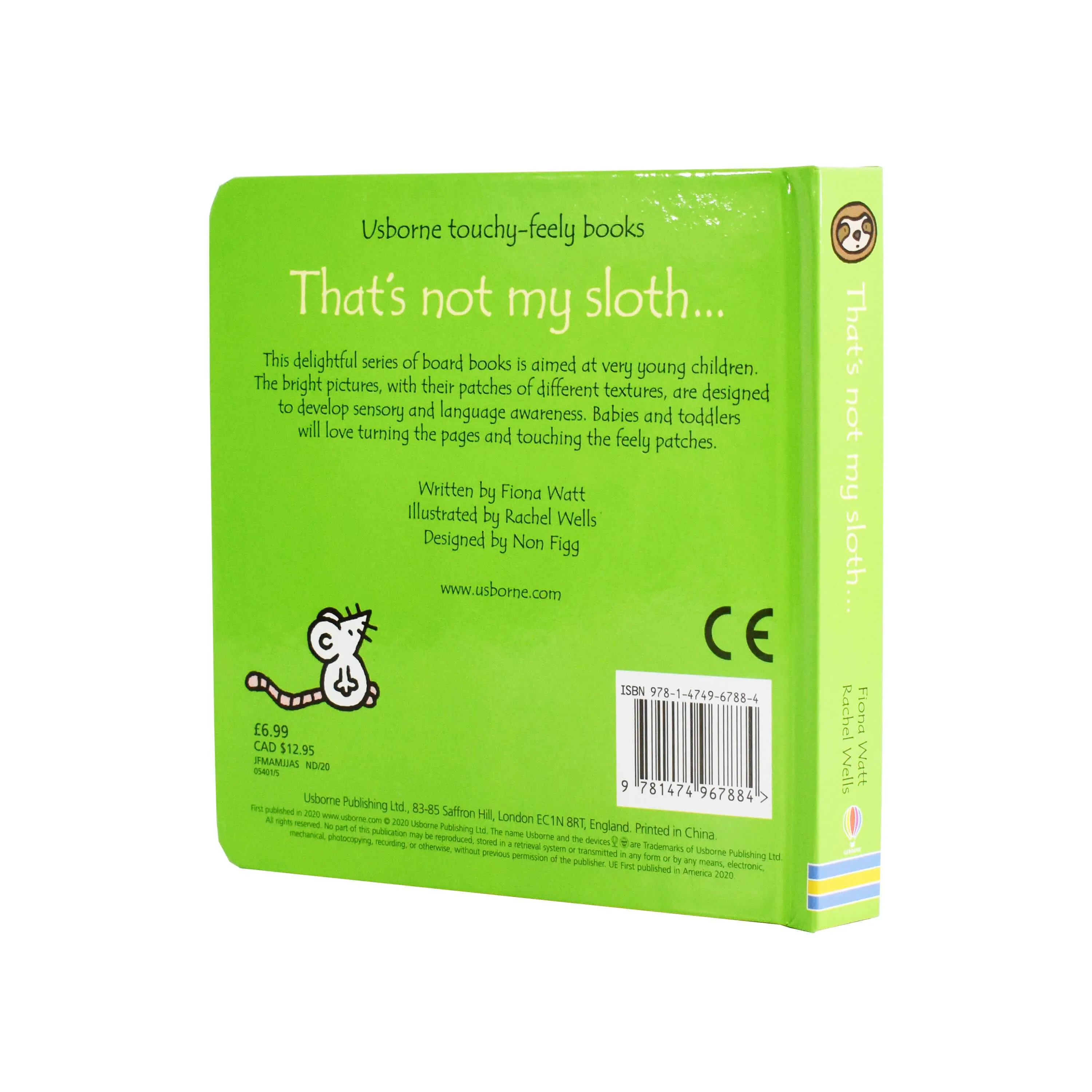 That's not my sloth... by Fiona Watt & Rachel Wells - Ages 0-5 - Board Book