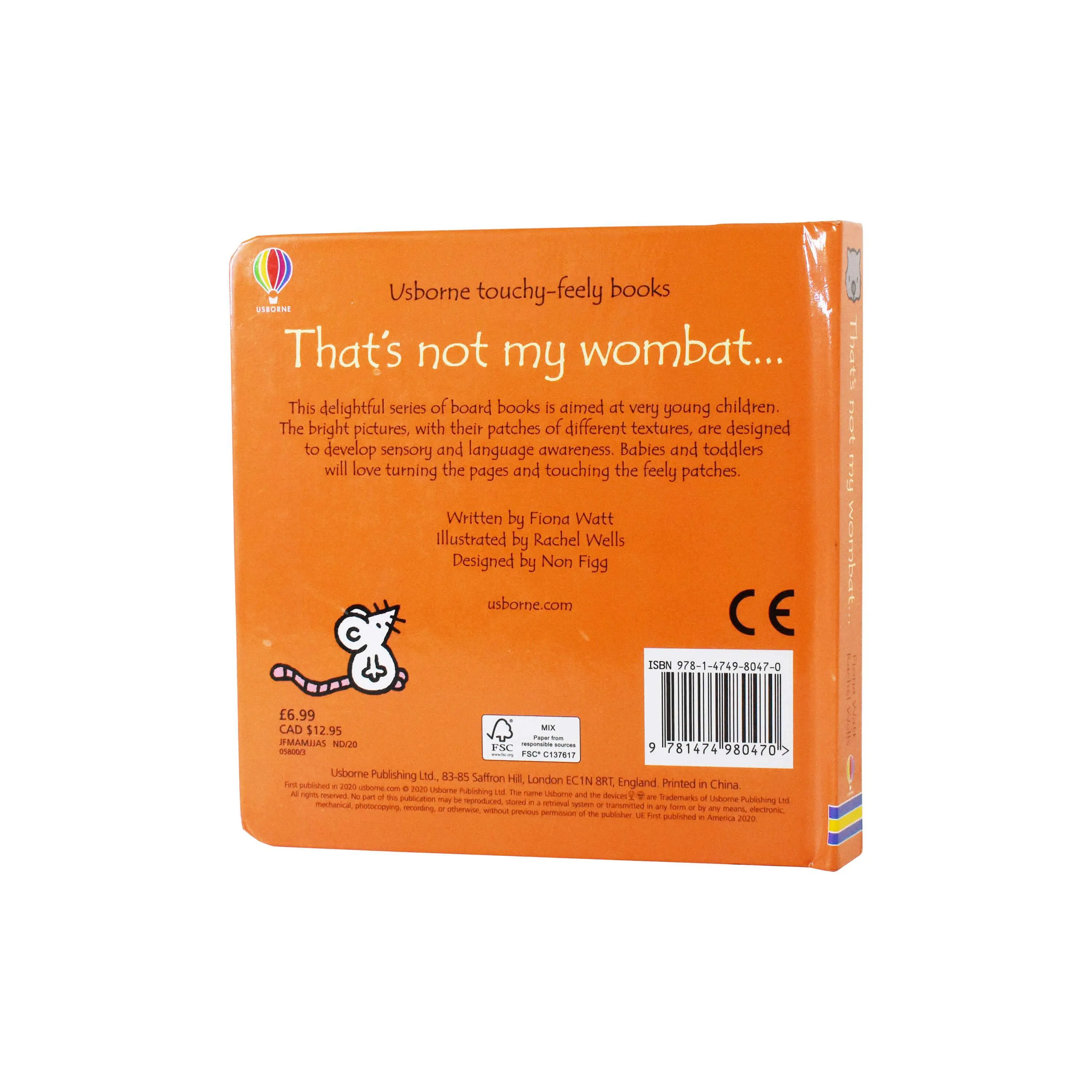 That's not my wombat... by Fiona Watt & Rachel Wells - Ages 0-5 - Board Book