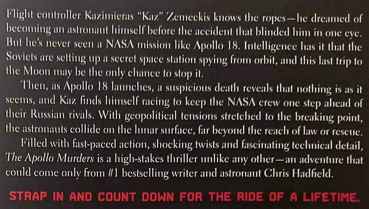 THE APOLLO MURDERS - Chris Hadfield