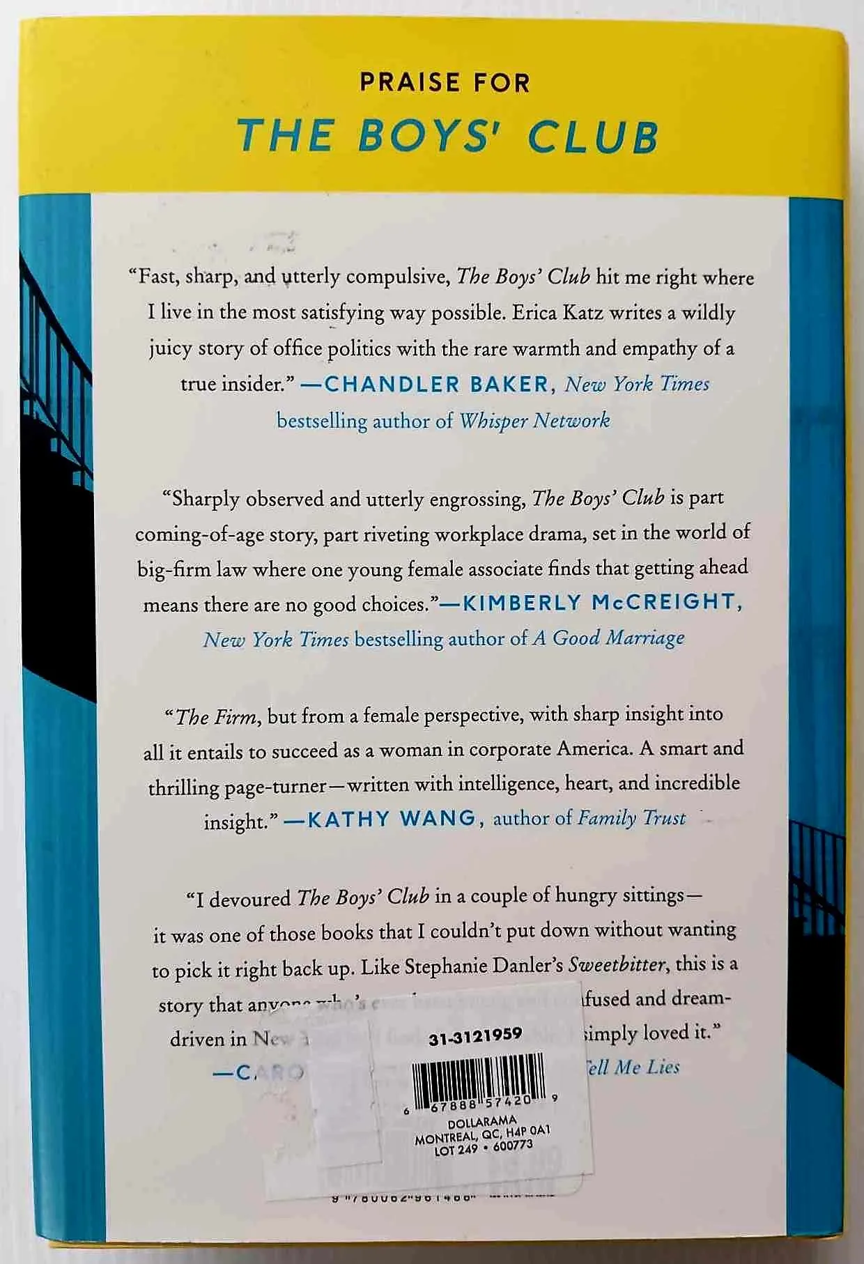 THE BOYS' CLUB - Erica Katz
