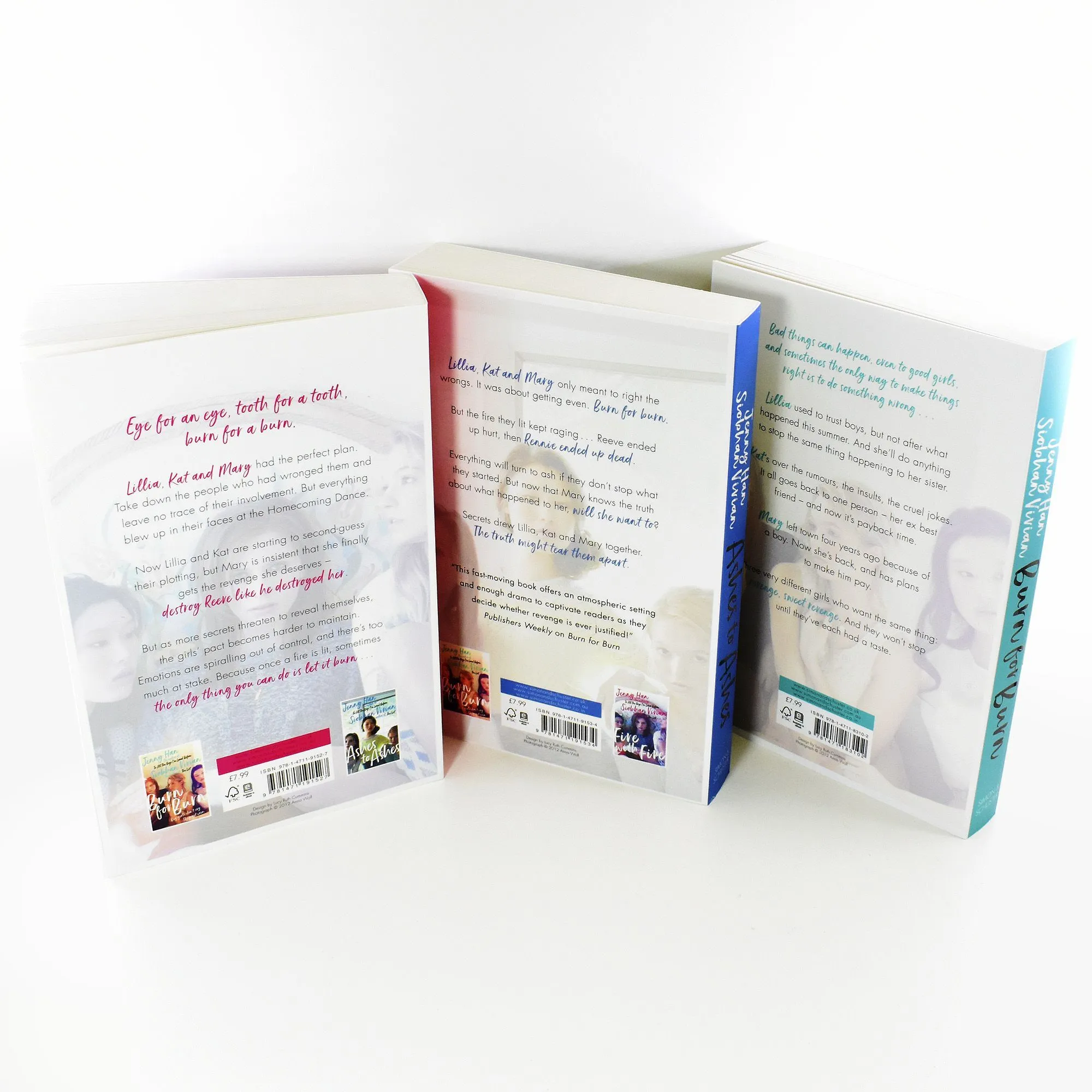 The Burn for Burn Trilogy 3 Books Collection Set by Jenny Han and Siobhan Vivian - Ages 12  - Paperback