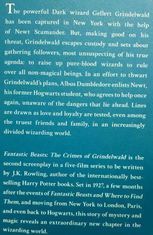 THE CRIMES OF GRINDELWALD - J.K. Rowling