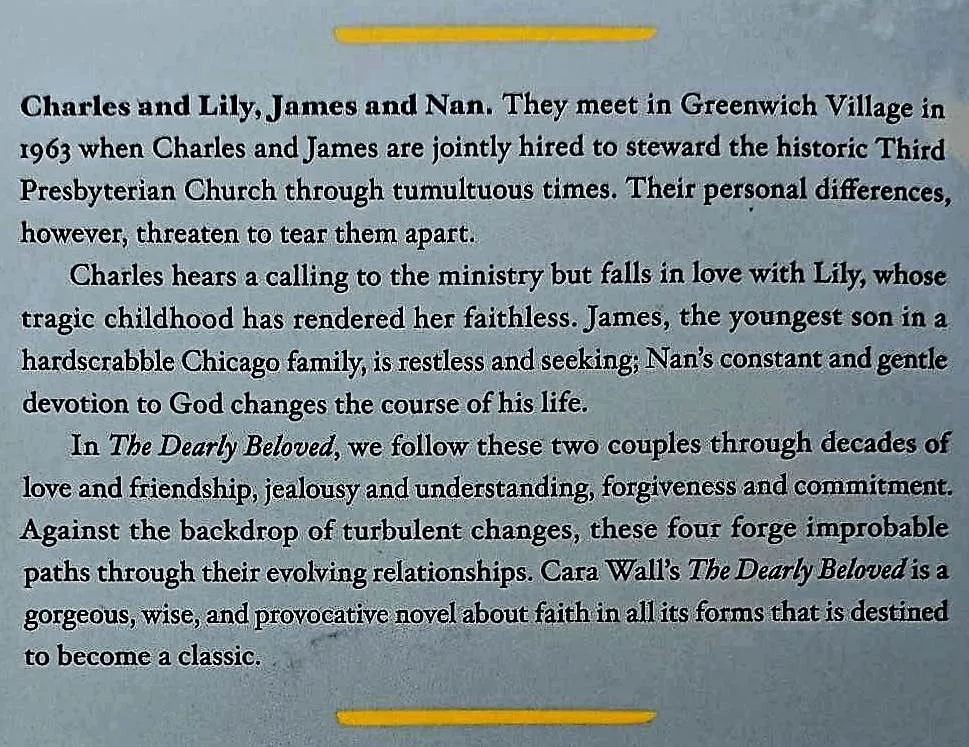 THE DEARLY BELOVED - Cara Wall