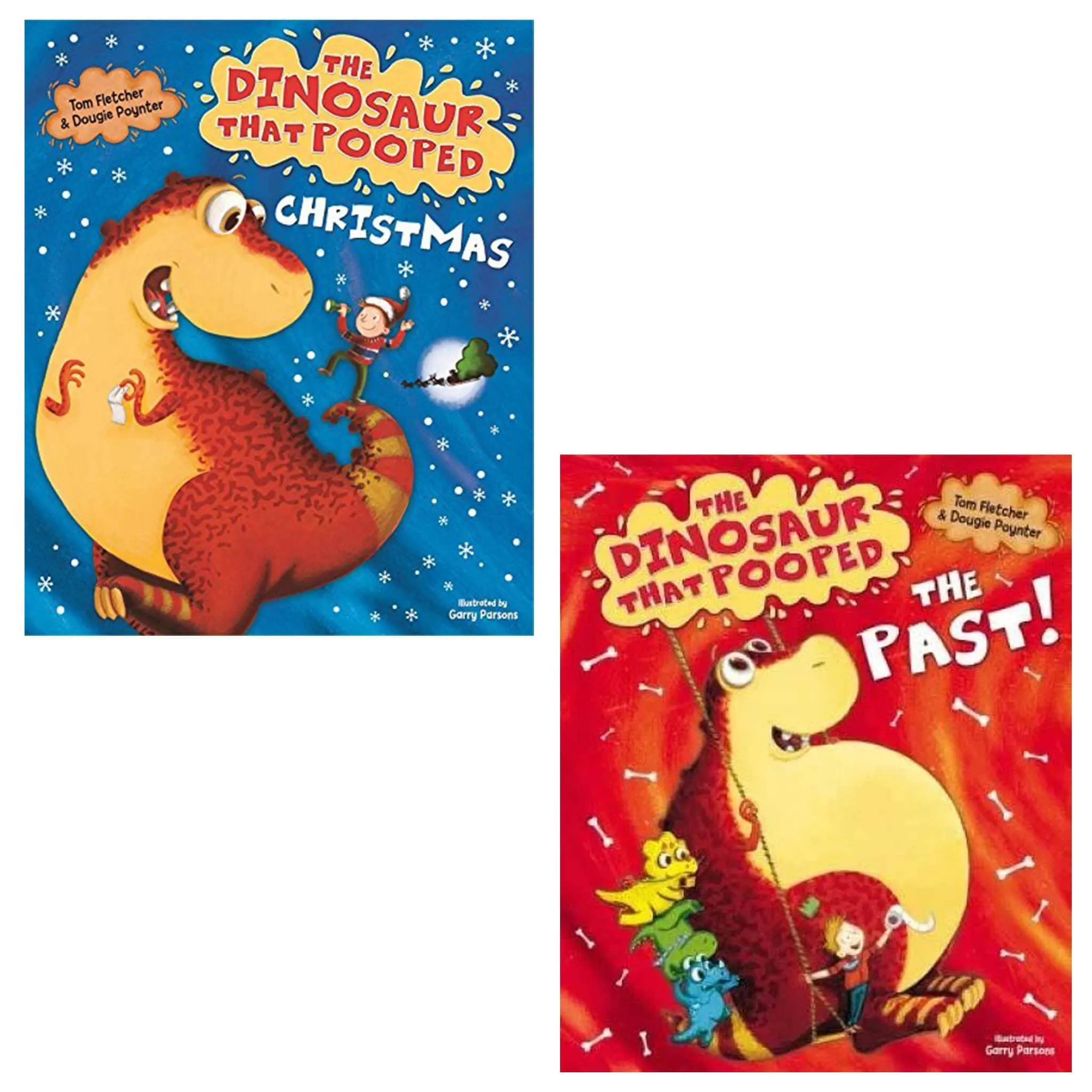 The Dinosaur that Pooped 2 Books Collection By Tom Fletcher and Dougie Poynter - Ages 5-7 - Paperback