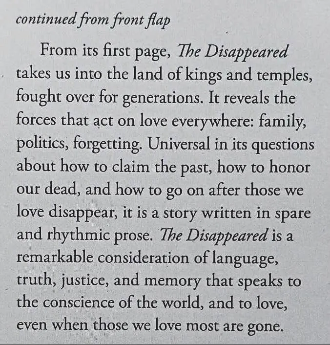 THE DISAPPEARED - Kim Echlin