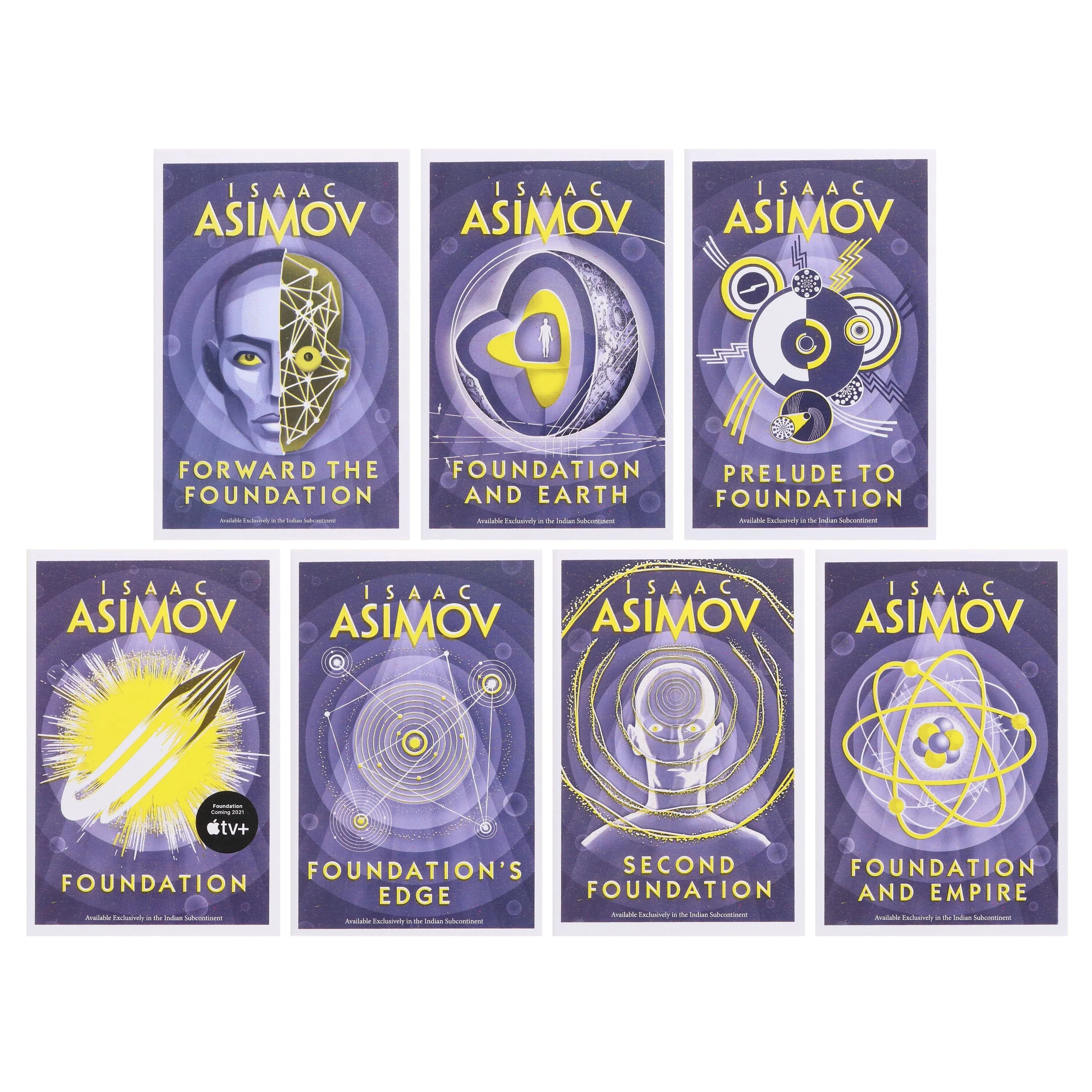 The Foundation Series by Isaac Asimov 7 Books Collection Set - Fiction - Paperback
