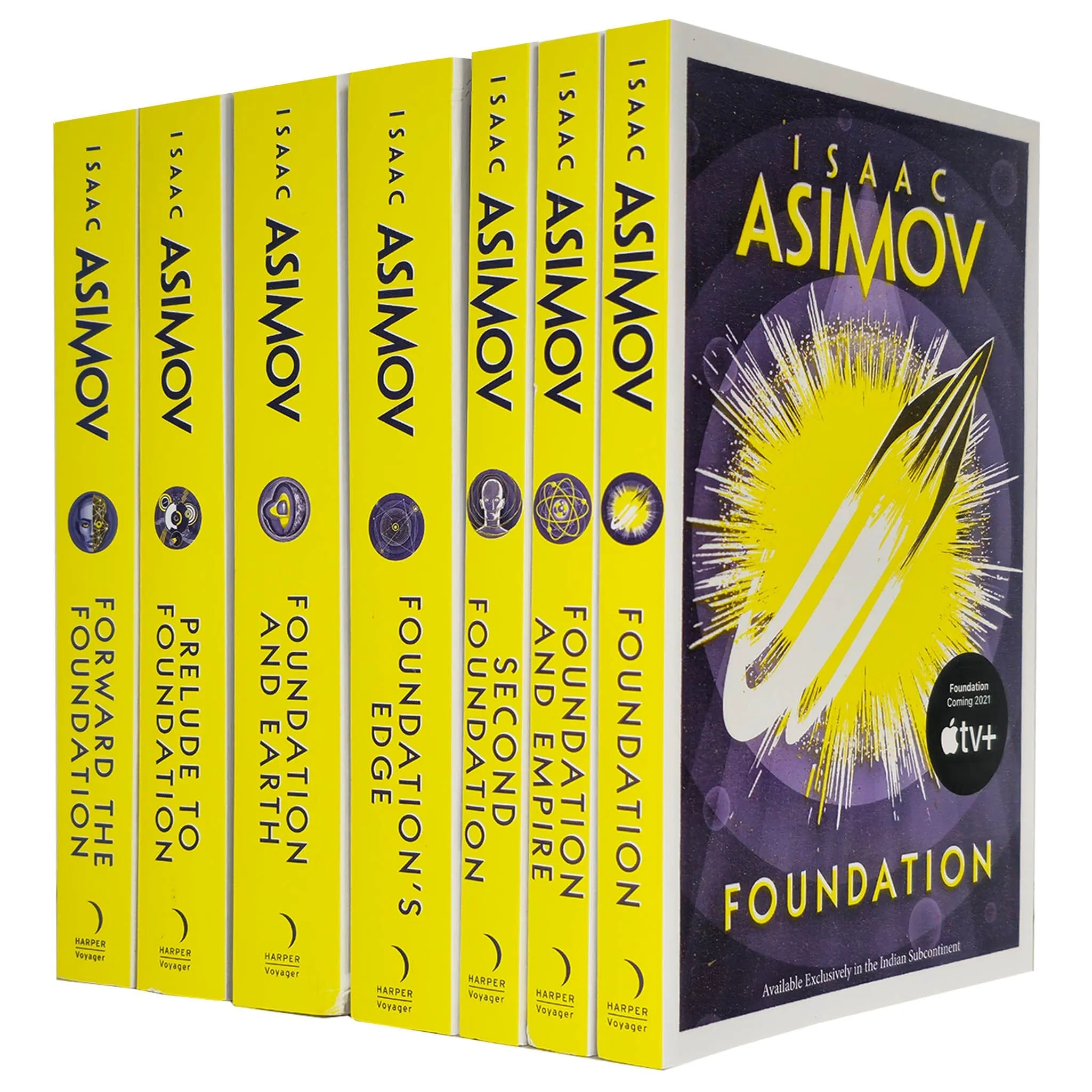 The Foundation Series by Isaac Asimov 7 Books Collection Set - Fiction - Paperback