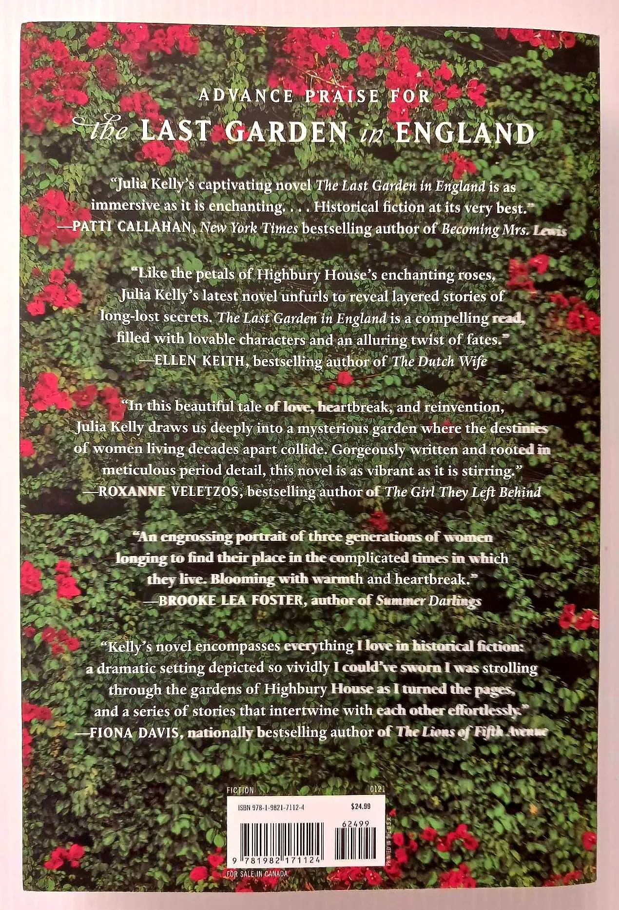 THE LAST GARDEN IN ENGLAND - Julia Kelly