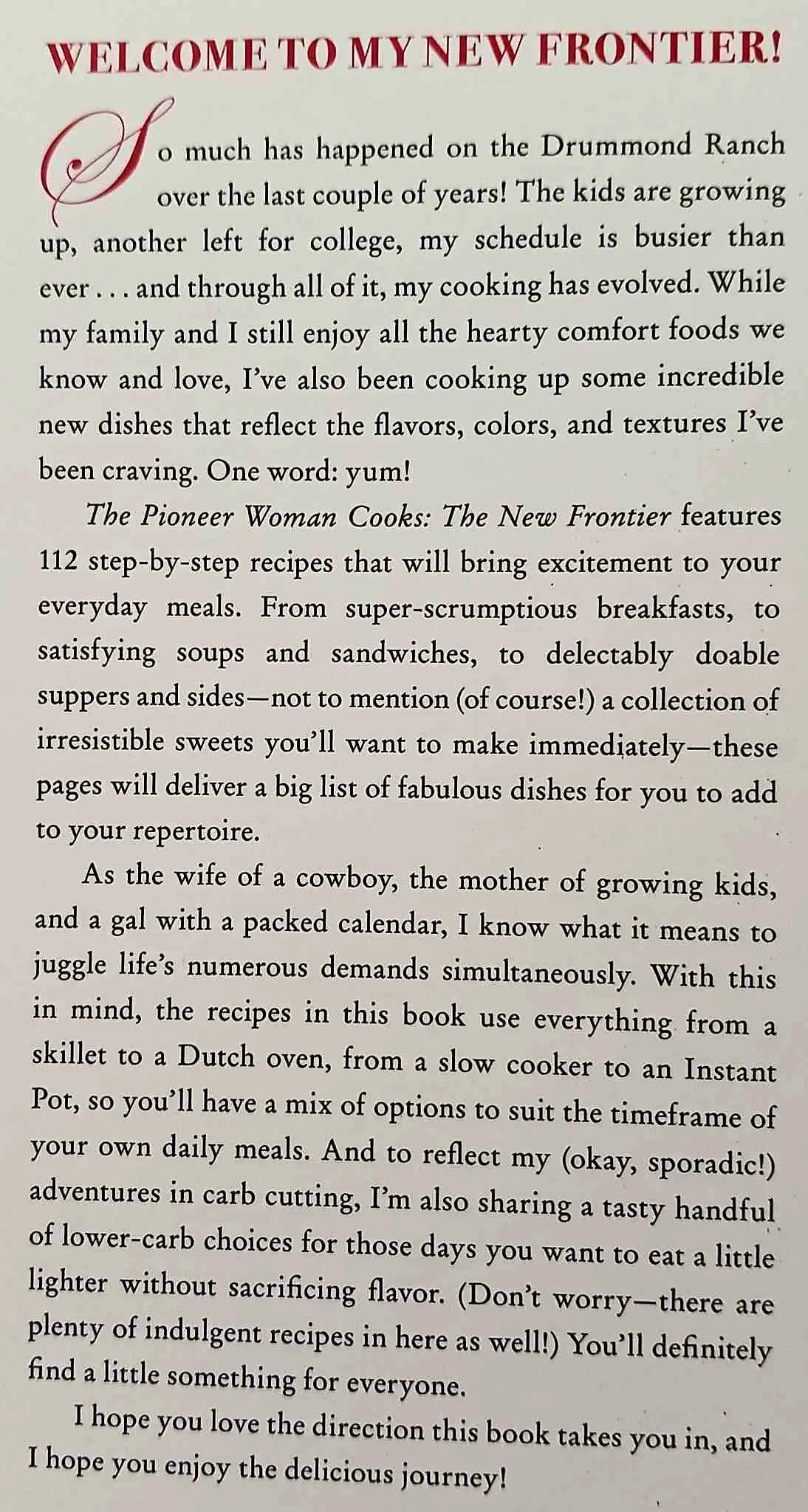 THE NEW FRONTIER - Ree Drummond