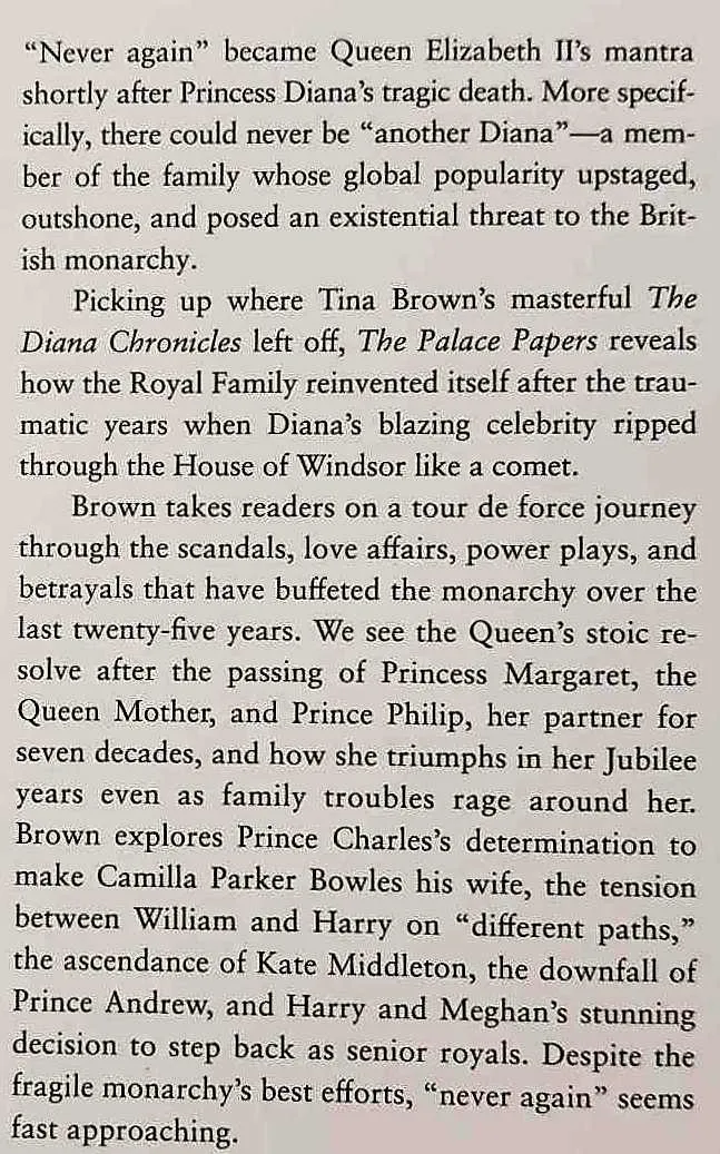 THE PALACE PAPERS - Tina Brown