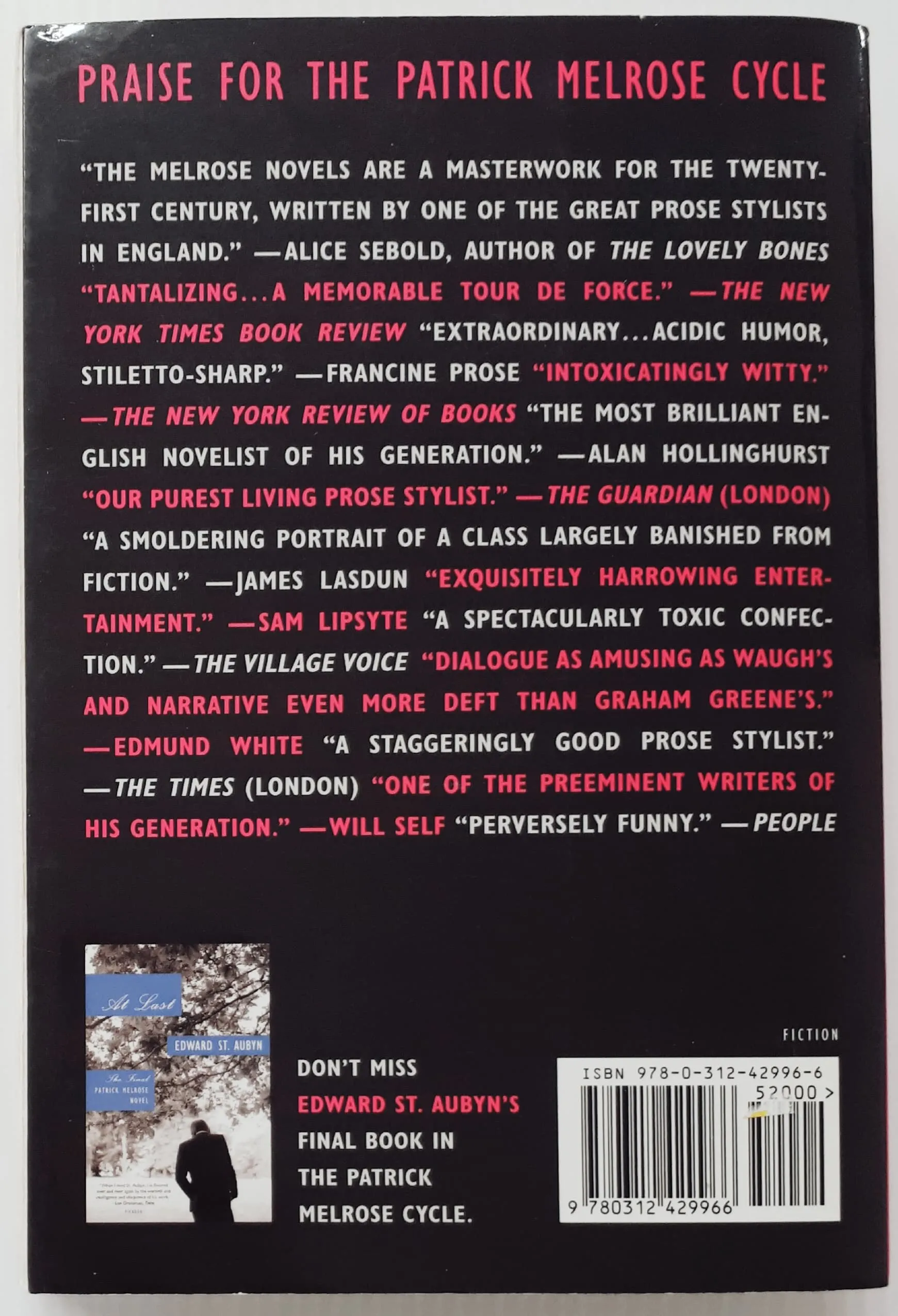 THE PATRICK MELROSE NOVELS - Edward St. Aubyn