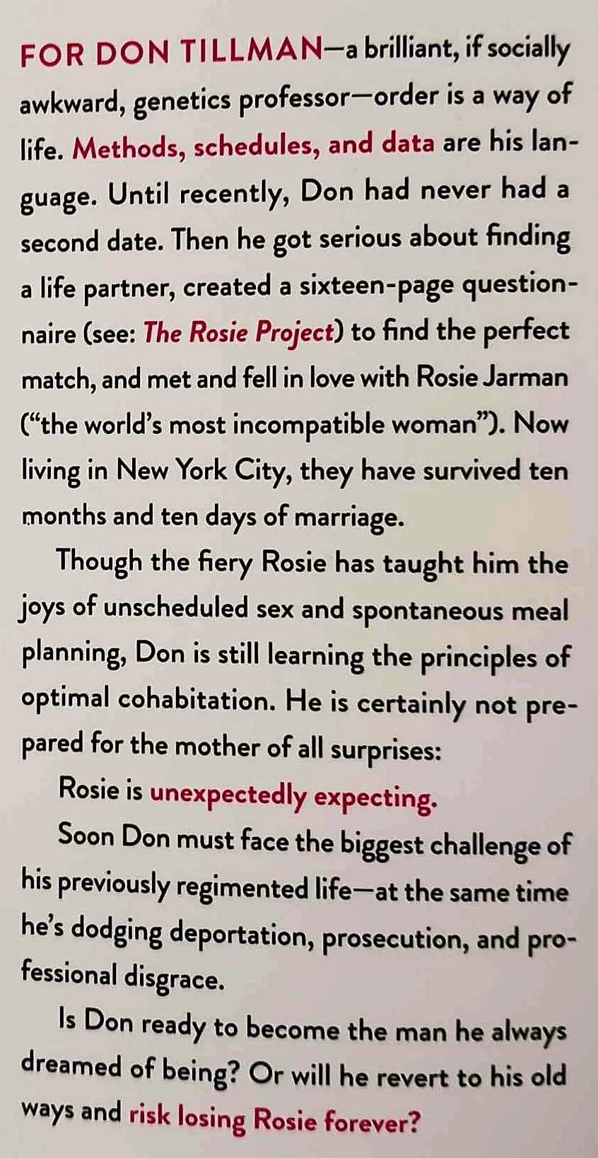 THE ROSIE EFFECT - Graeme Simsion
