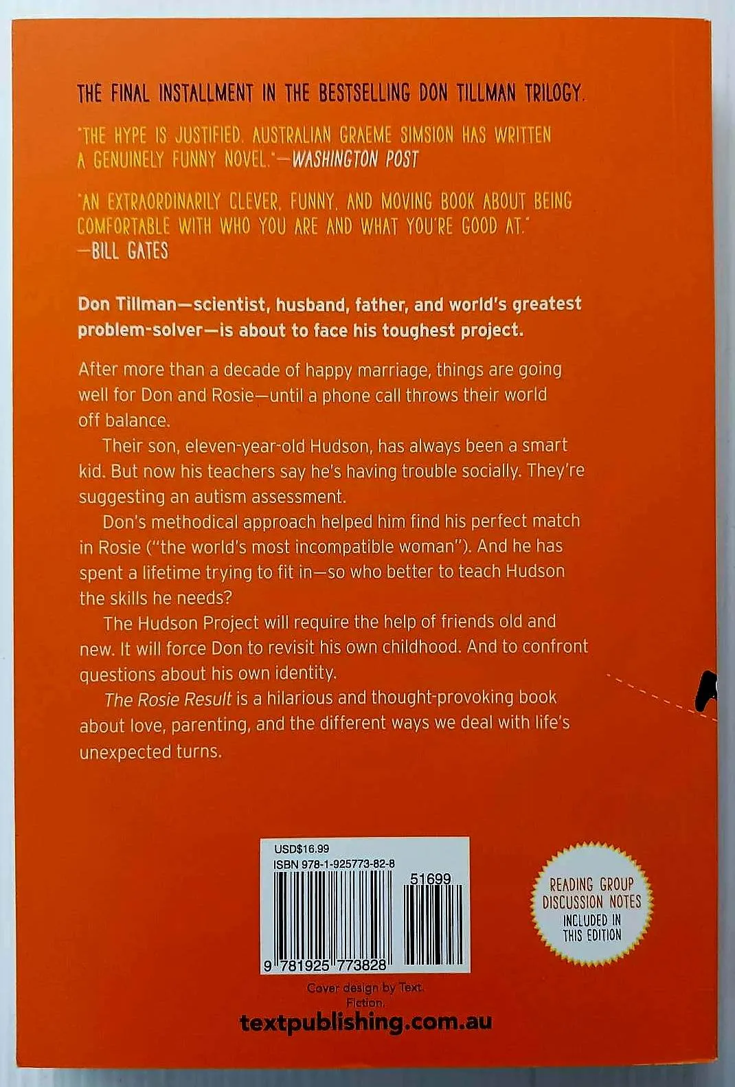 THE ROSIE RESULT - Graeme Simsion