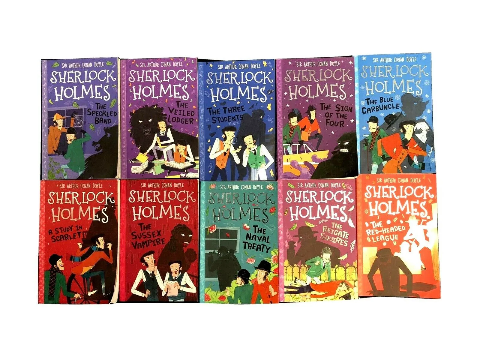 The Sherlock Holmes Children's 30 Books Collection (Series 1, 2 & 3) by Sir Arthur Conan Doyle - Ages 7-9 – Paperback