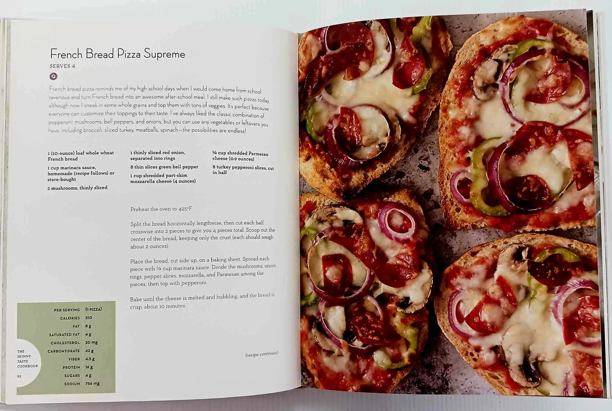 THE SKINNY TASTE COOKBOOK - Gina Homolka, Heather K. Jones