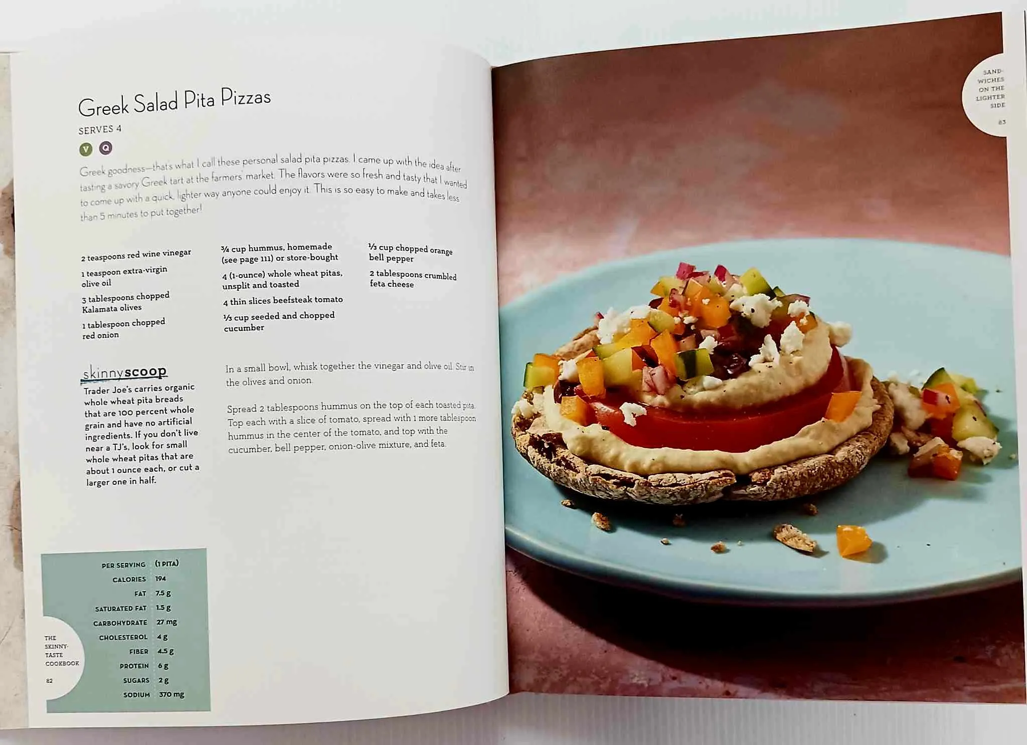 THE SKINNY TASTE COOKBOOK - Gina Homolka, Heather K. Jones