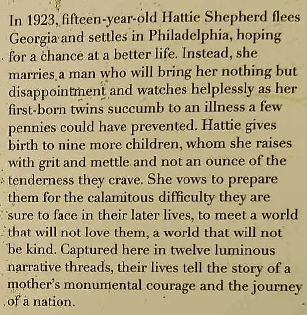 THE TWELVE TRIBES OF HATTIE - Ayana Mathis