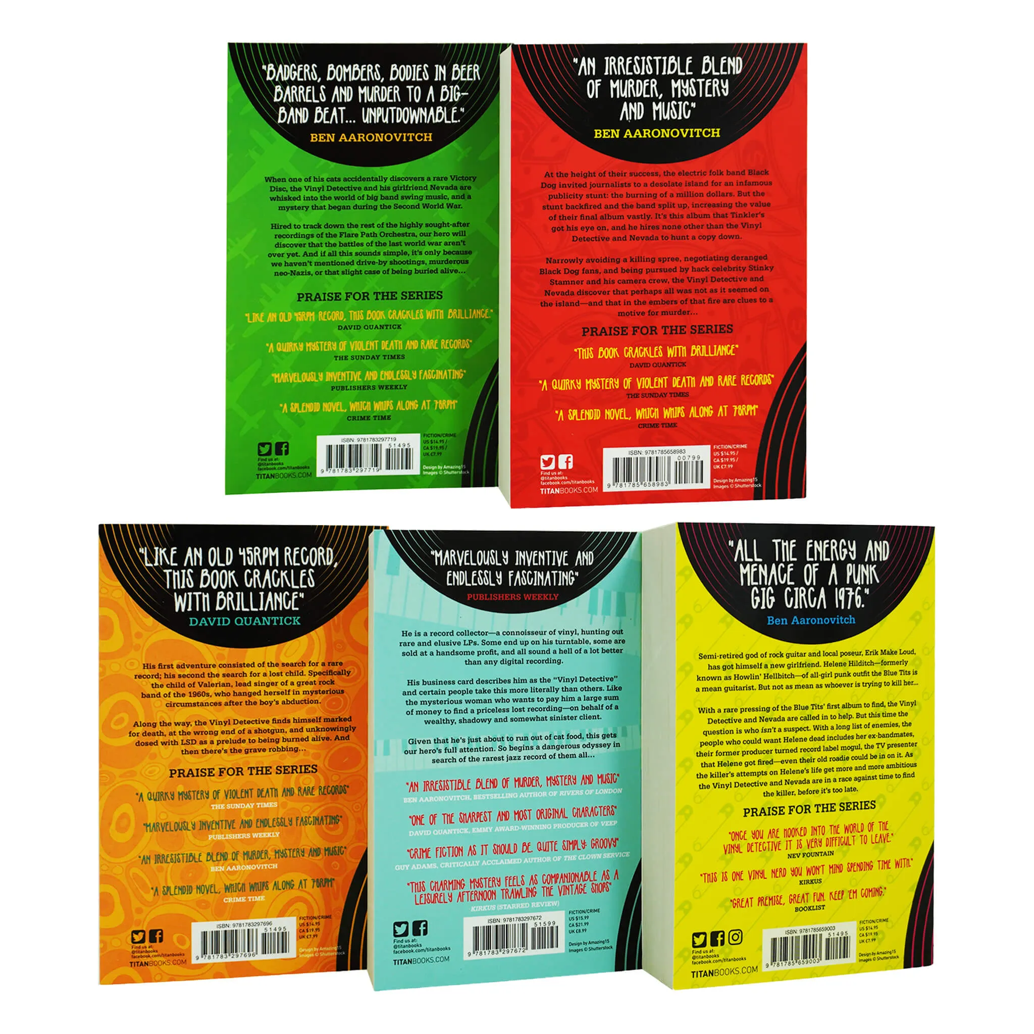 The Vinyl Detective Series 5 Books Collection Set By Andrew Cartmel - Ages 14-16 - Paperback