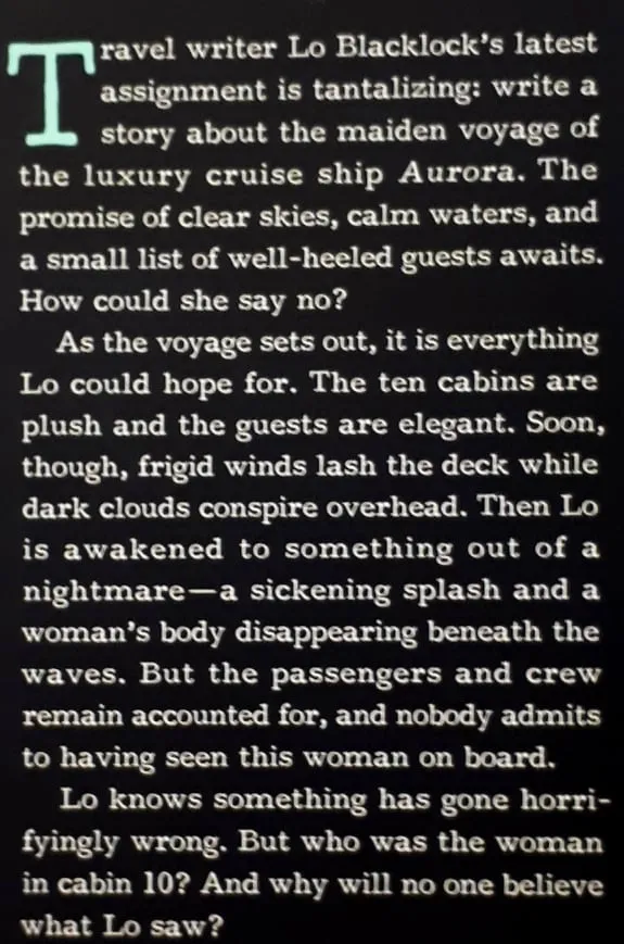 THE WOMAN IN CABIN 10 - Ruth Ware