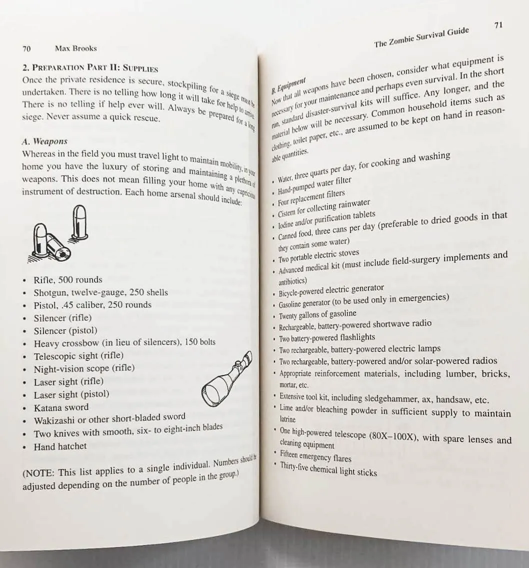 THE ZOMBIE SURVIVAL GUIDE - Max Brooks