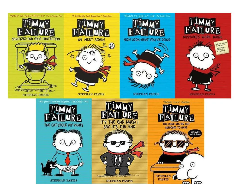 Timmy Failure Series by Stephan Pastis 1-7 Books Collection Set - Ages 9-12 - Paperback