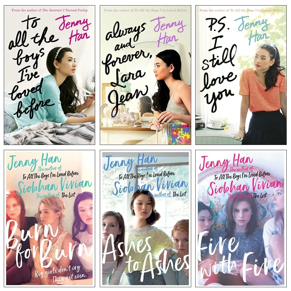 To All the Boys I've Loved Before and Burn for Burn Series 6 Books Collection Set by Jenny Han - Ages 12  - Paperback