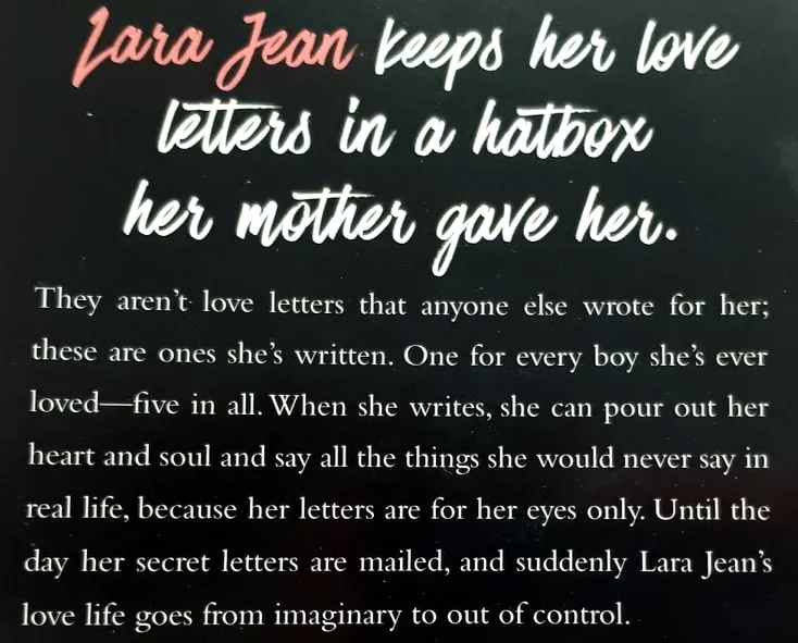 TO ALL THE BOYS I'VE LOVED BEFORE - Jenny Han