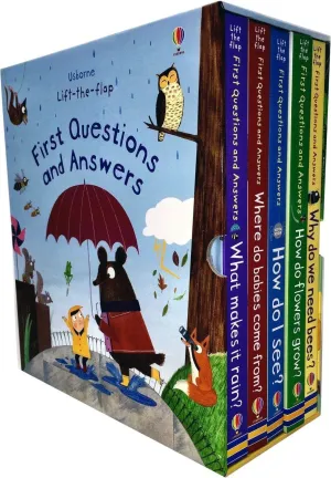 Usborne Lift-the Flap Questions and Answers 5 Books Collection Box Set Series 2 By Katie Daynes - Ages 0-5 - Board Book