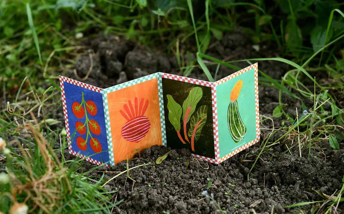 Veg Patch Concertina Card