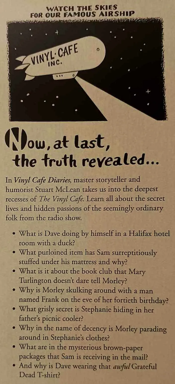 VINYL CAFE DIARIES - Stuart McLean