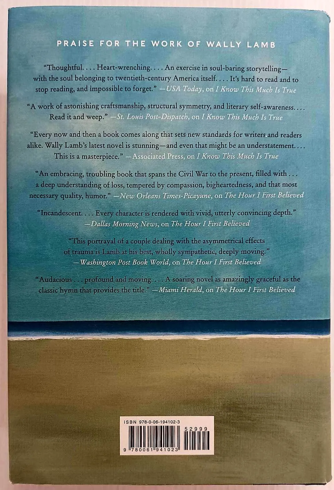 WE ARE WATER - Wally Lamb