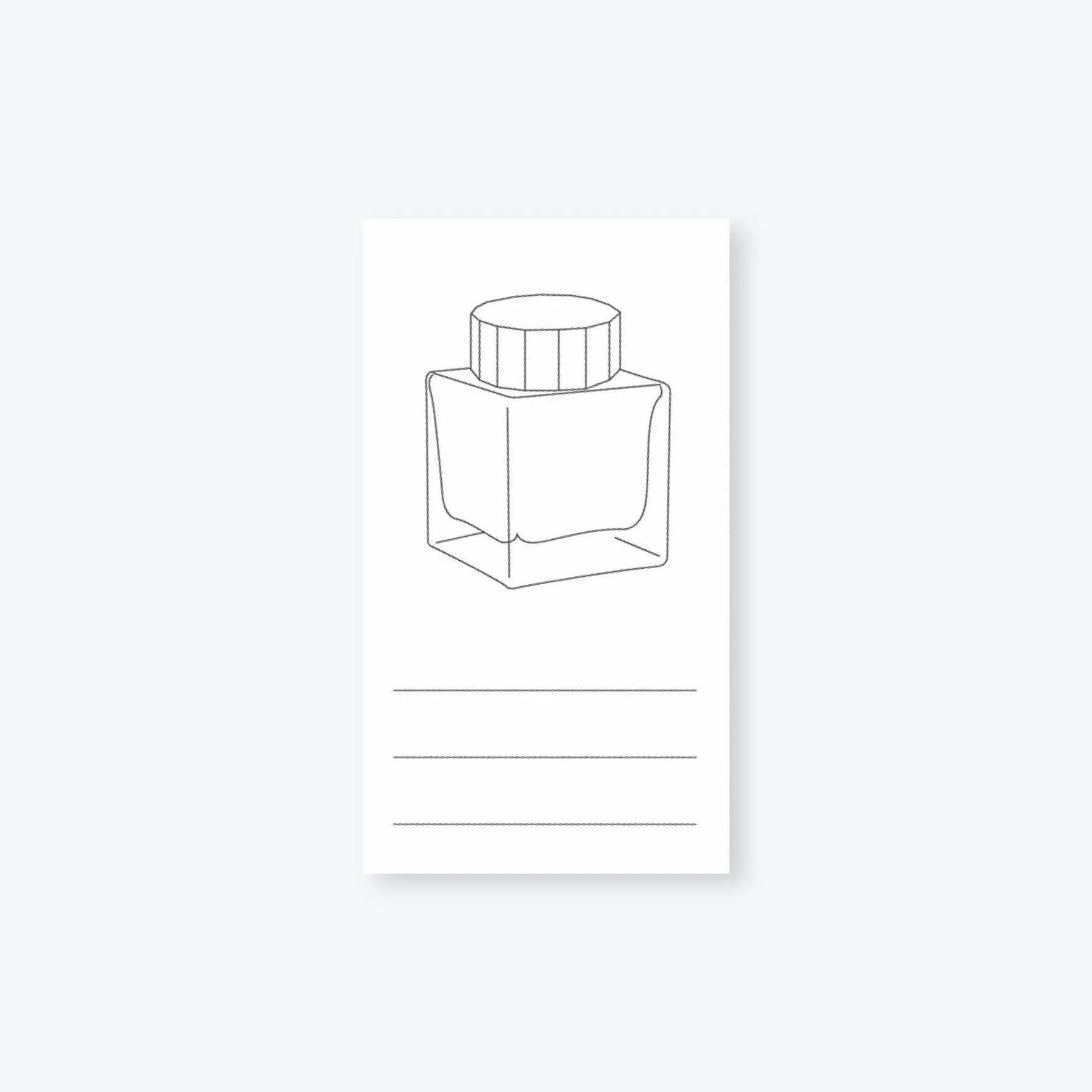 Wearingeul - Ink Swatch Cards - Bottle - Vertical