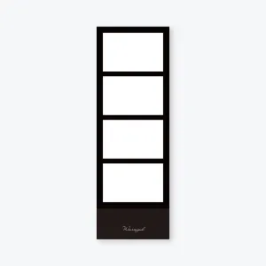 Wearingeul - Ink Swatch Cards - Four Photos - Black