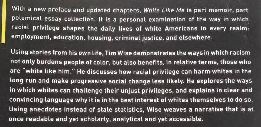WHITE LIKE ME - Tim Wise