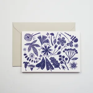 Wild Blue Flowers Card