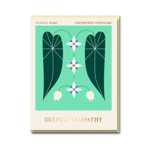 Wombat Berry Deepest Sympathy Card